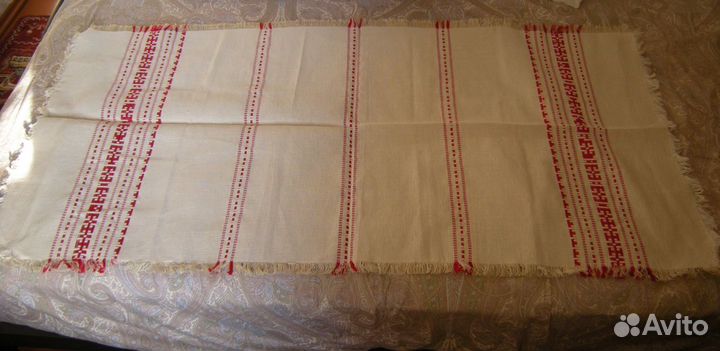 Скатерть-дорожка и салфетки льняные из СССР