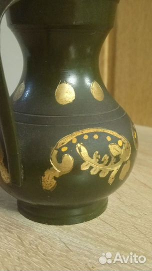 Кувшин. Ваза. Ручная работа. Индия. Латунь