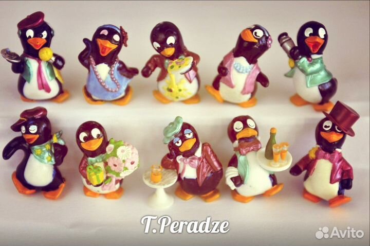 Серия Пингвины барные и другие серии из киндеров