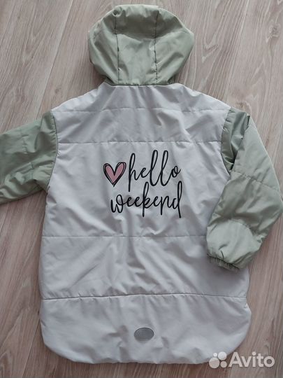 Куртка демисезонная удлиненная для девочки 158