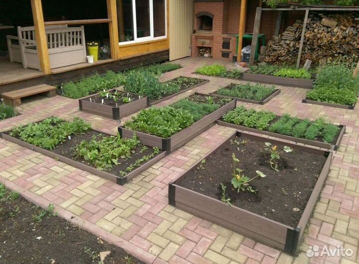 Клумбы из дпк