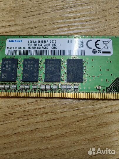 Оперативная память ddr4 8gb 2400 MHz Samsung