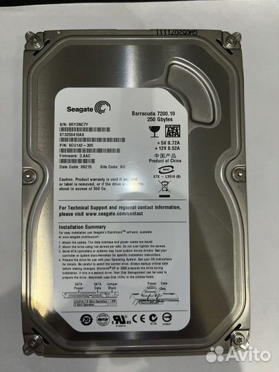 Жесткий диск Seagate barracuda 7200.10 идеал