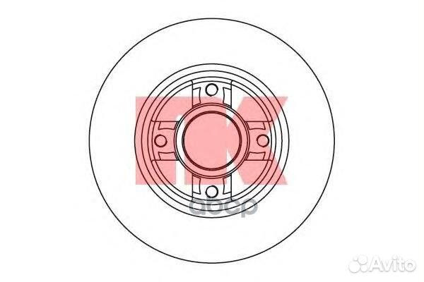 203937 Диск тормозной renault clio III 05/mega