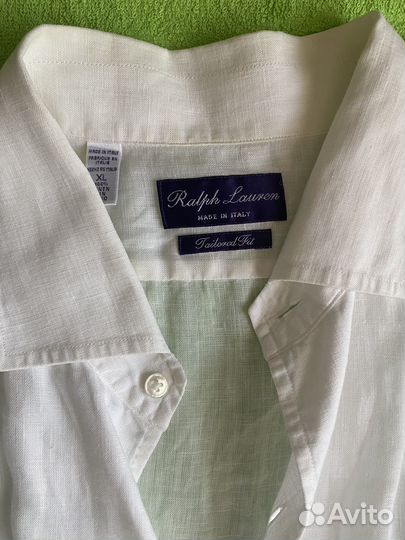Мужская рубашка из льна Ralph Lauren размер XL