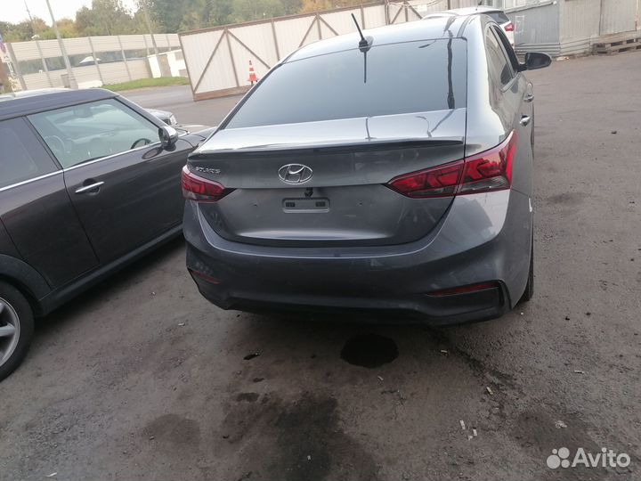 Бампер задний hyundai solaris