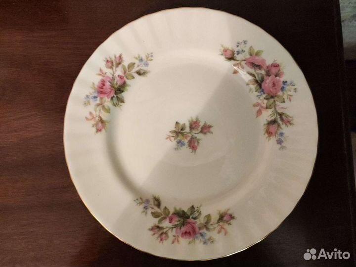 Кофейная тройка Royal Albert Moss rose