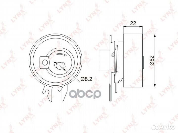 Ролик натяжной ремня грм PB1136 lynxauto