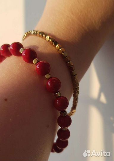 Набор браслетов из натуральных камней