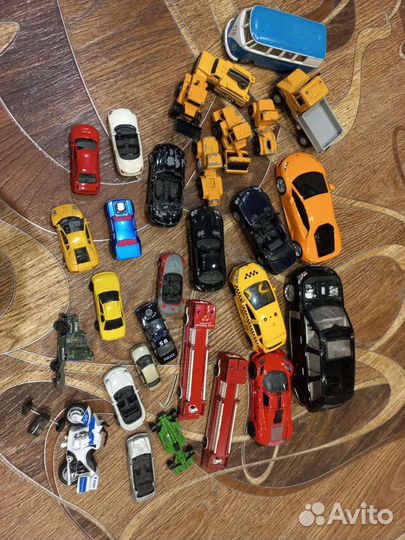 Машинки металлические модельки 29шт автотрек