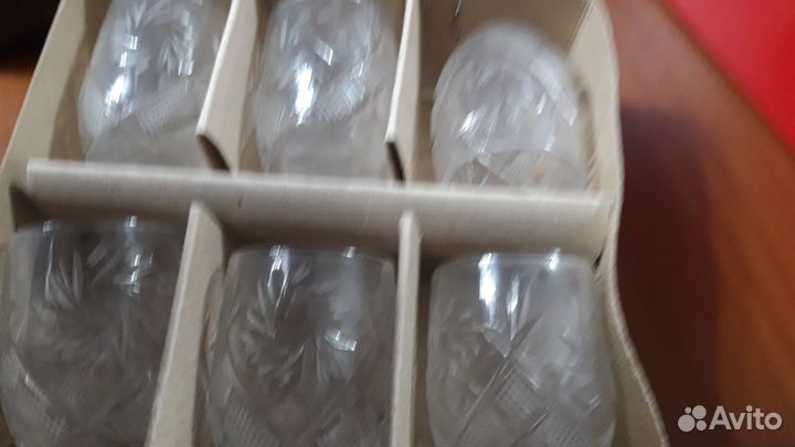 Хрустальные рюмки СССР для вина