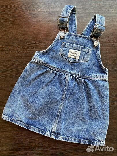 Джинсовый сарафан 80