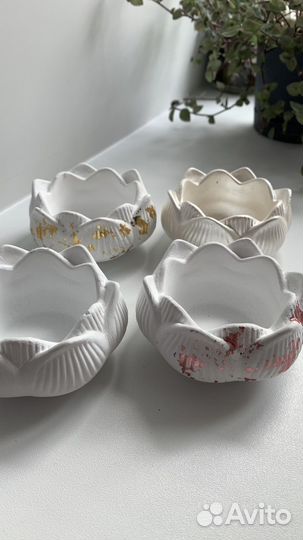 Подсвечники из гипса
