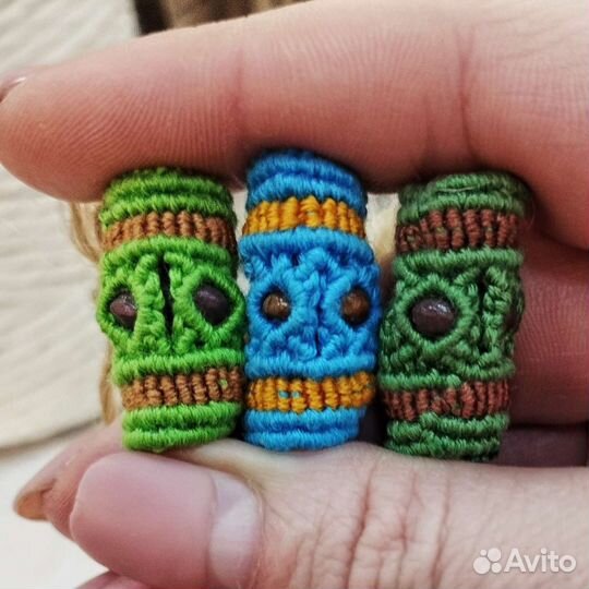 Бусина макраме для дред (dread perle)