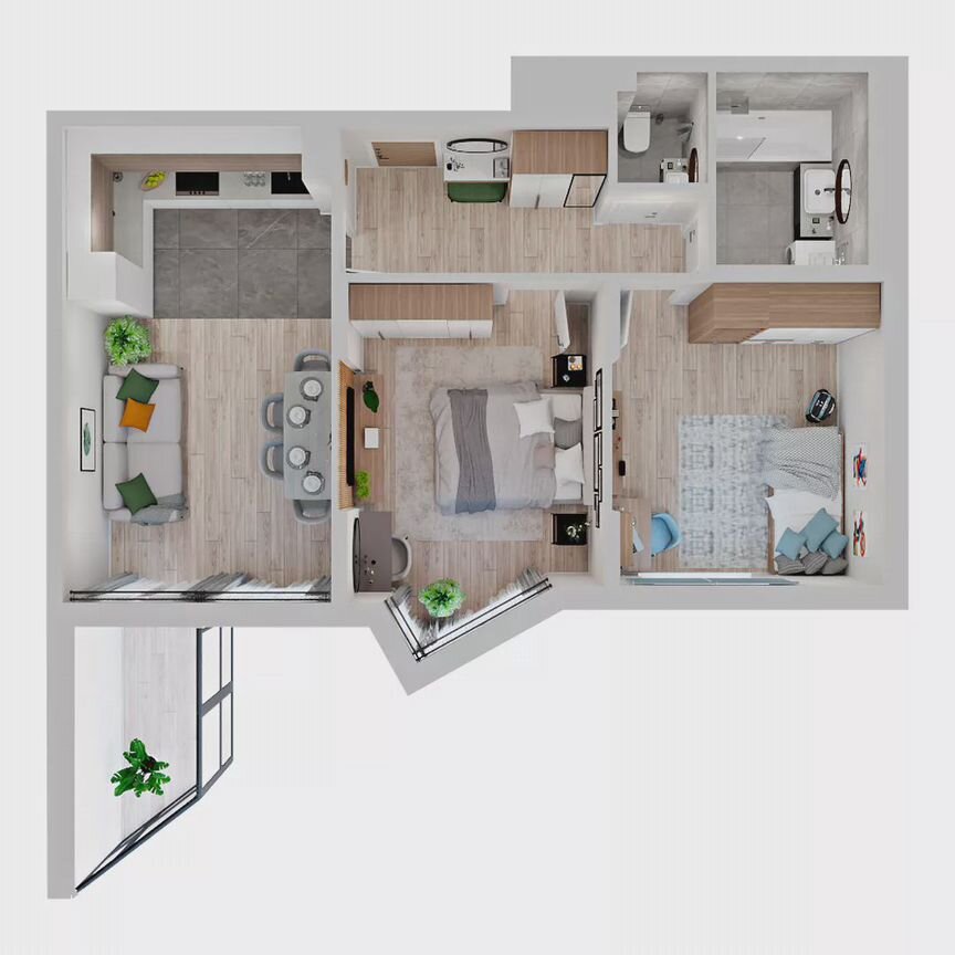 2-к. квартира, 50,9 м², 19/19 эт.