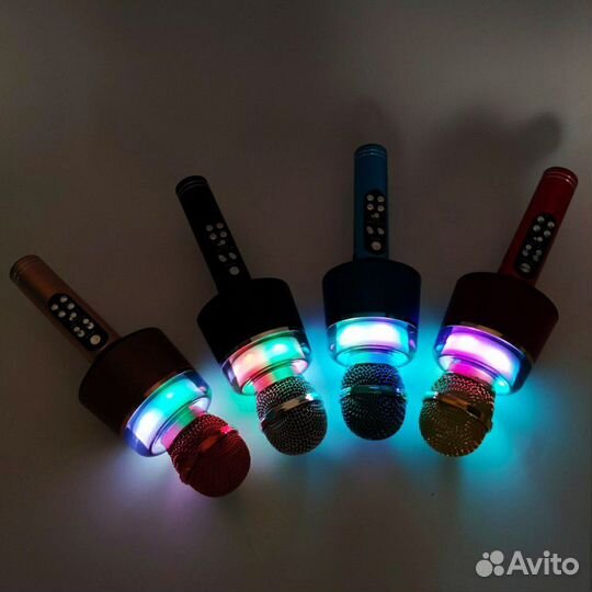 Караоке микрофон с подсветкой Q008