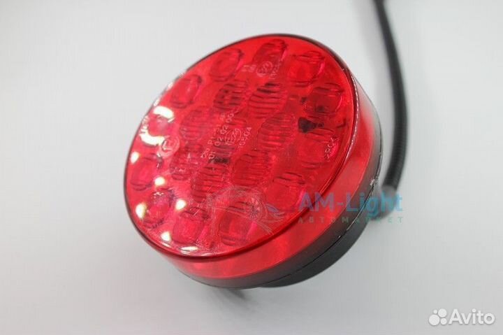 Задний светодиодный стоп-сигнал, 90мм, 24В