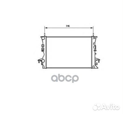 Радиатор системы охлаждения 58318 NRF