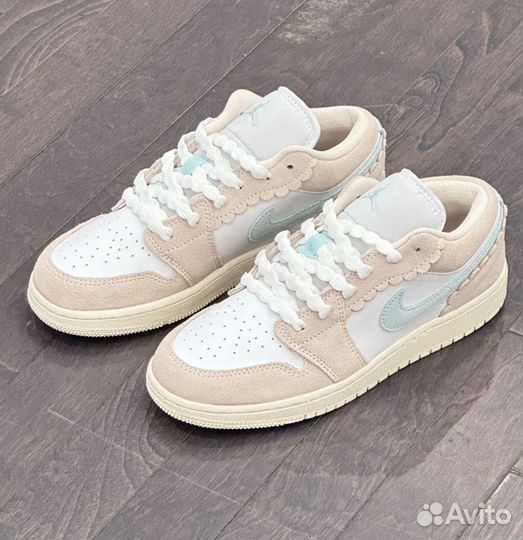 Nike Air Jordan 1 Low Scalloped Edge Guava Ice