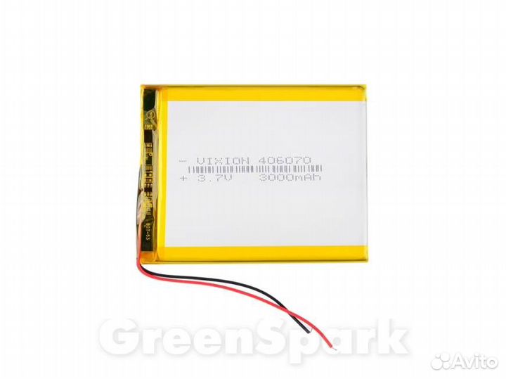 Аккумулятор универсальный 40x60x70 mm 3000mAh 3,7
