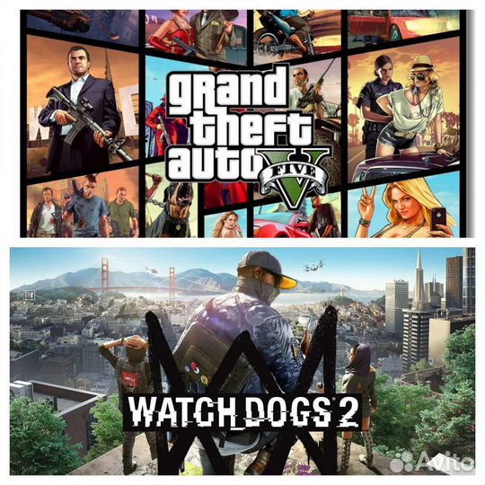 Игры на пк GTA 5 и Watch Dogs 2