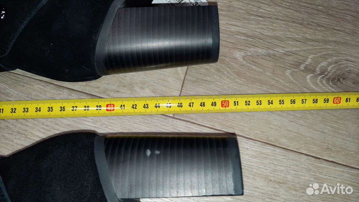 Сапоги осень весна женские 39 натуральная замша