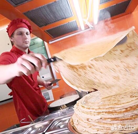 Повар блинопек (работа на кассе) без опыта