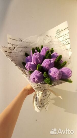 Букет цветов из синельной проволоки