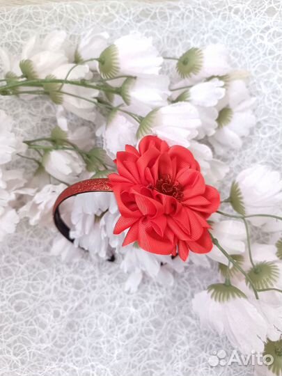 Ободок цветок повтор в любом цвете