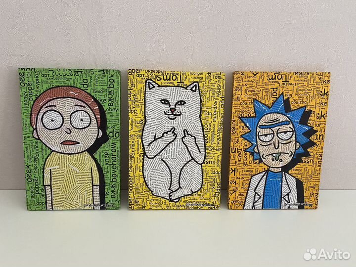 Рик и морти картины