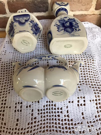 Гжель экспорт в Германию и термос синий лук