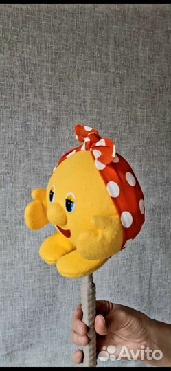 Кукла тростевая (Колобок) для кукольного театра