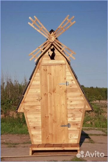 Дачный туалет с декором и установкой QVK