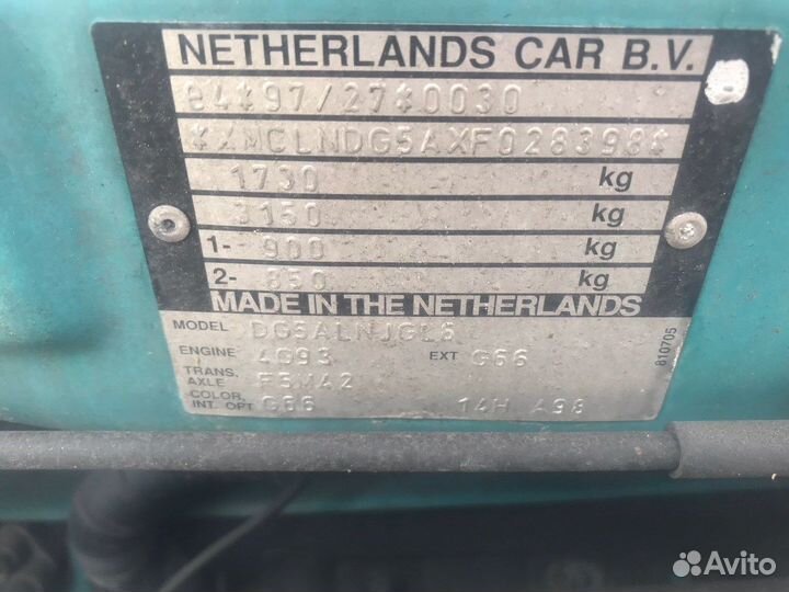 Разбор на запчасти Mitsubishi Space Star