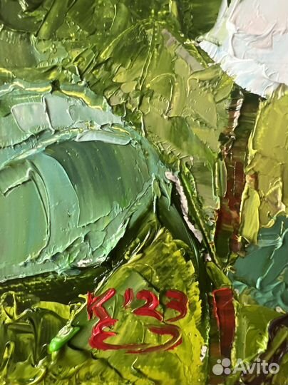 Роза. Картина маслом на холсте