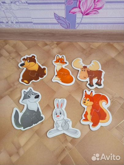 Пазлы, вкладыши