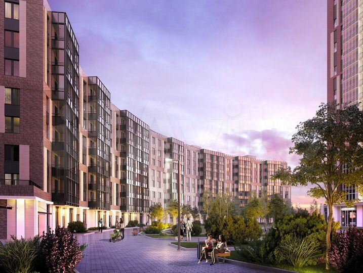 2-к. квартира, 77,4 м², 6/8 эт.