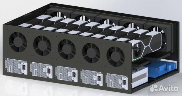 Корпус продувной для gpu ферм