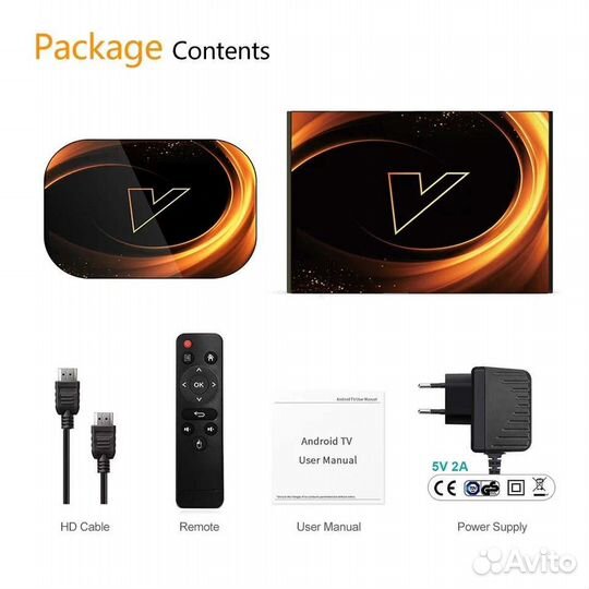 Тв приставка Smart TV BOX vontar X3 4/32 гб