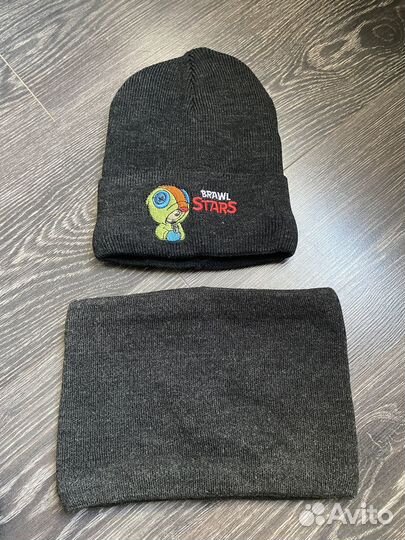 Набор шапка и снуд зима новый