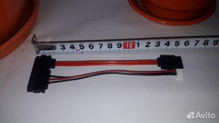 Переходник SATA 22pin на SATA 7pin + 4pin