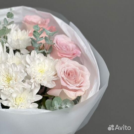 Нежные моменты Букет с розами