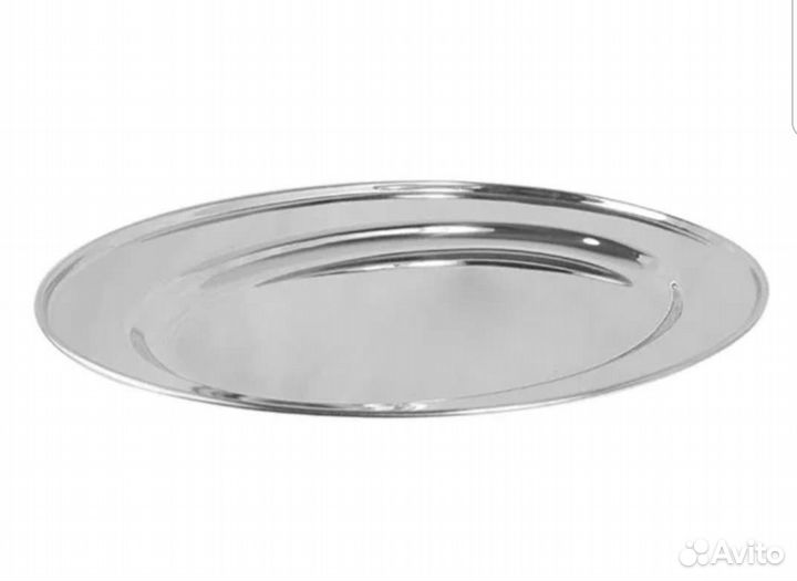 Поднос из нержавеющей стали длина 35 см