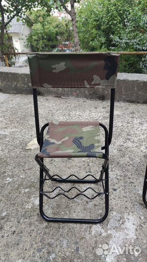Стул рыболовный с подставкой для удочек