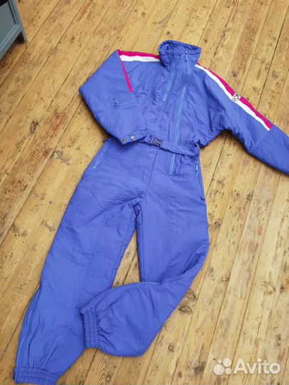 Винтажный горнолыжный комбинезон 158 новый