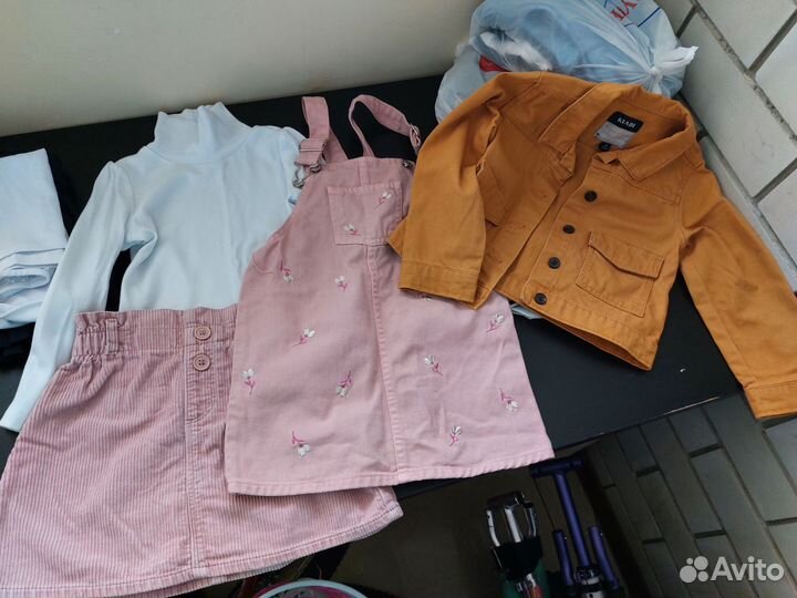 Детская одежда для девочек пакетом 104 110