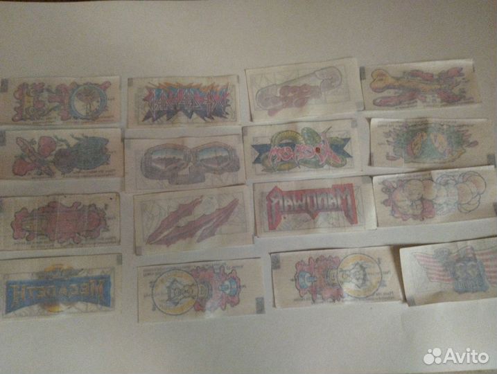 Наклейка, вкладыш, переводка 1990-х годов