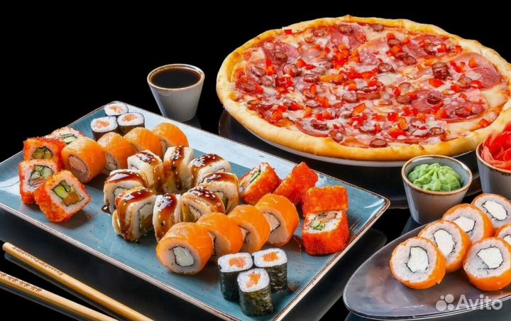 Готовый бизнес: Два кафе (пицца, роллы, закуски)