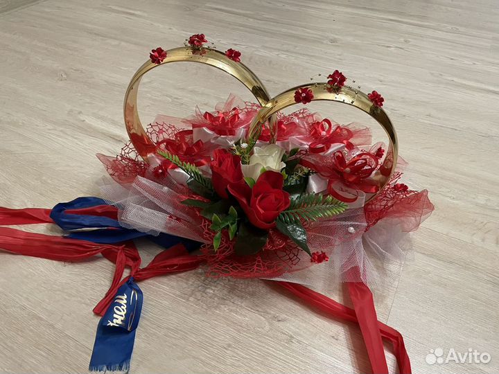 Свадебные кольца на машину продажа