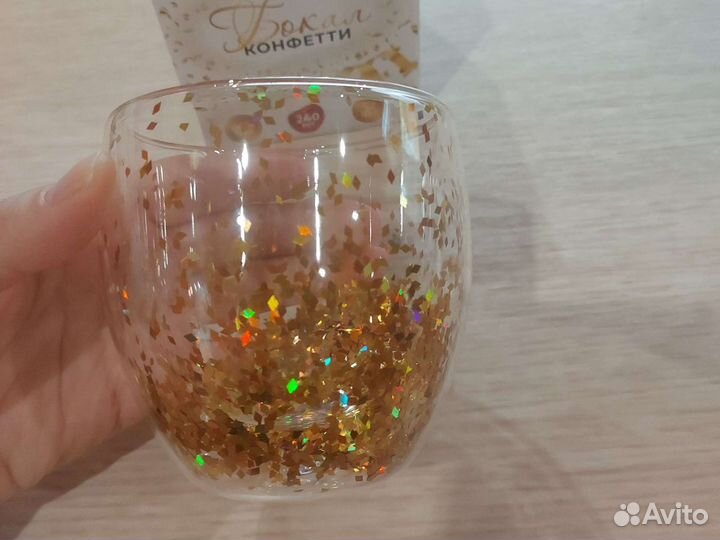 Бокал двойное стекло